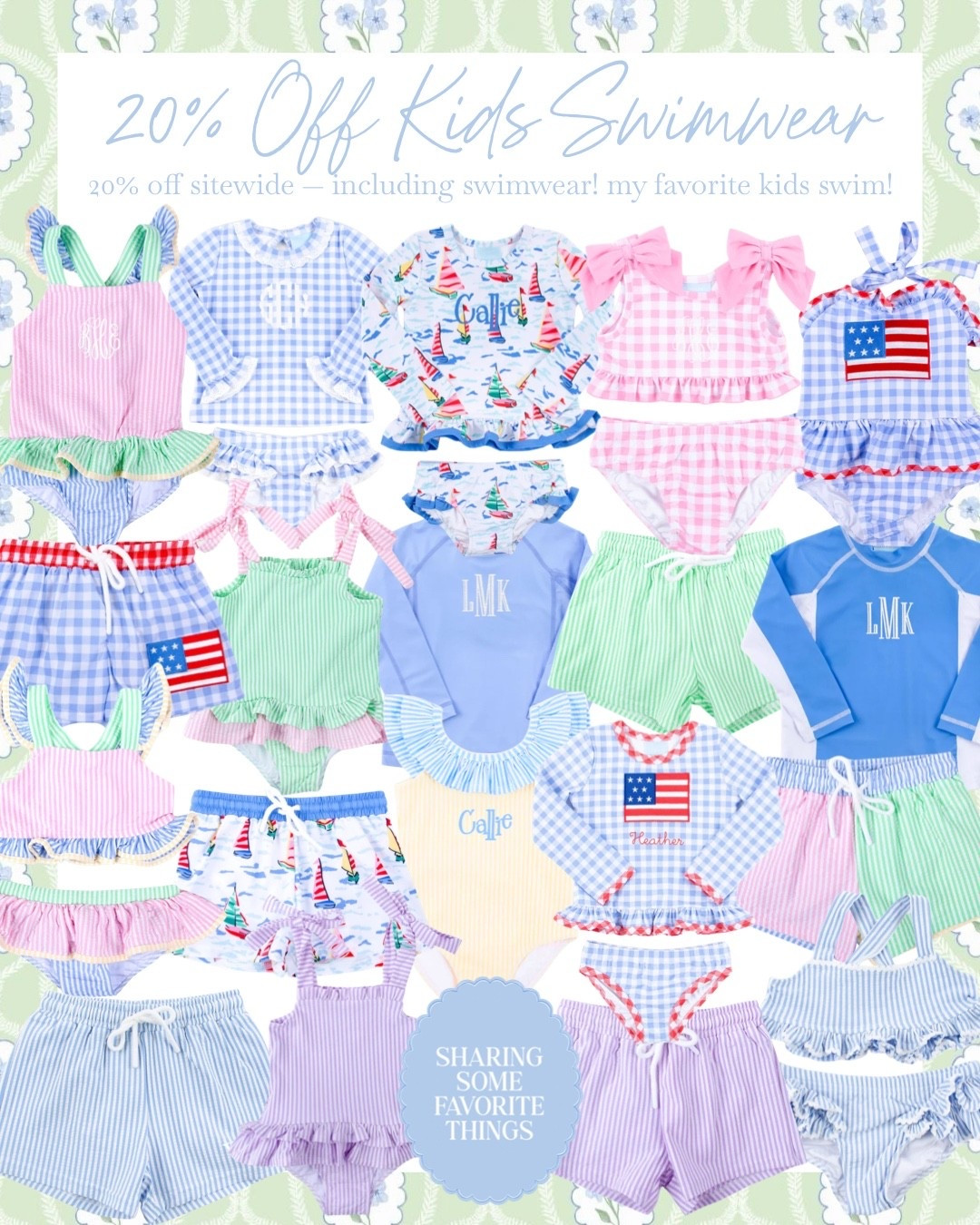 One of my favorite online kids stores 20% off sitewide for a limited time!!! ☀️🌸🌊🐚 — no code needed, just click the link & save 🙌🏼

Spring break is upon us and summer is coming up fast, and now is such a good time to grab swimwear while it’s on sale! I love their swimsuits so much! My daughter has been wearing them since she was little, and this is her third year in this swimwear 🩷

They have so many cute colors, prints, and styles to choose from, and there are so many good sibling matching options too! 

If you’ve been looking for some good swimwear for your babies, toddlers or kids, now is the time to order while they are on sale 👏🏼👏🏼👏🏼

#spring #springstyle #springoutfits #summer #summerstyle #summeroutfits #swim #springtime #swimwear #swimsuits #bathingsuit #springbreak #vacation #beach #beachtrip #kids #kid #kidsstyle #kidstyle #kidsclothes #kidsoutfits #toddlers #toddler #toddlerstyle #toddlersstyle #toddlerclothes #toddleroutfits #toddlerfashion #baby #babyclothes #babystyle #babyfashion #boy #boyclothes #boystyle #girl #girlclothes #girlstyle #grandmillenial #grandmillenialstyle #preppy #preppystyle #classic #classicstyle #sale #salealert #majorsale #deal #dealoftheday 

#LTKKids #LTKBaby #LTKSaleAlert