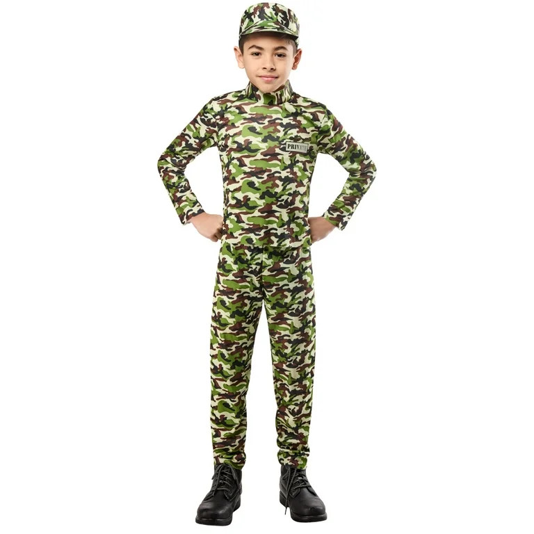 Way to Celebrate Military Soldier Costume for Children, Boys Medium (Size 8) | Walmart (US)