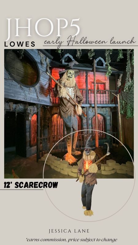 Lowe's early Halloween launch is here! Don't miss out on this 12-ft scarecrow, we got him last month and can't wait to put him out this year! Scarecrow reaper, Lowe's Halloween, Lowe's outdoor Halloween, 12 ft scarecrow, Lowe's creator, Lowe's Halloween decor, Lowe's affiliate

#LTKSeasonal #LTKHome