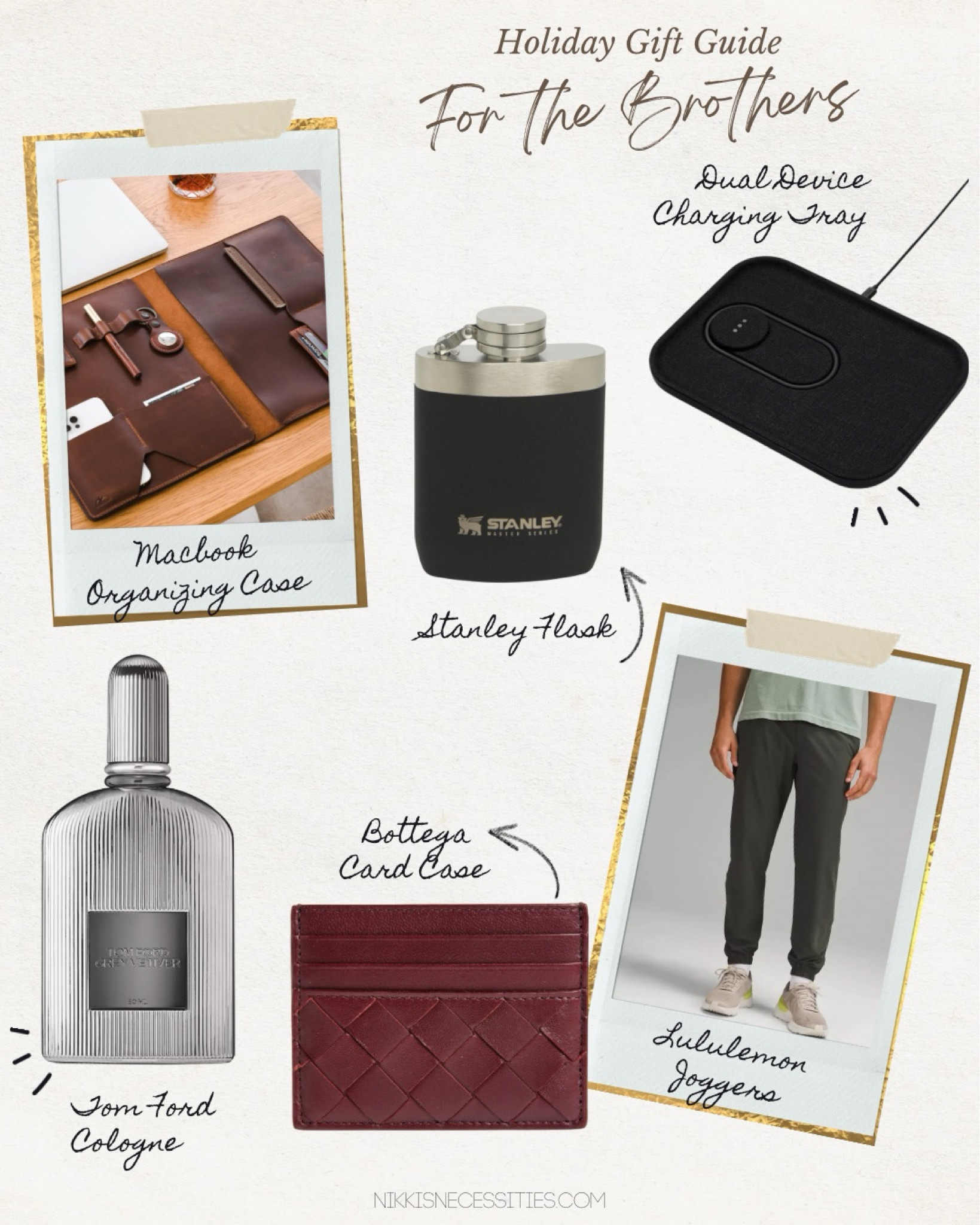 Gifts for him 
Bottega veneta wallet 
Tom ford cologne 
Stanley flask
Sake fifth Avenue 
Wolf and badger 
Laptop case 
work bag
Charging port 
Lululemon joggers 


#LTKMens #LTKHoliday #LTKGiftGuide