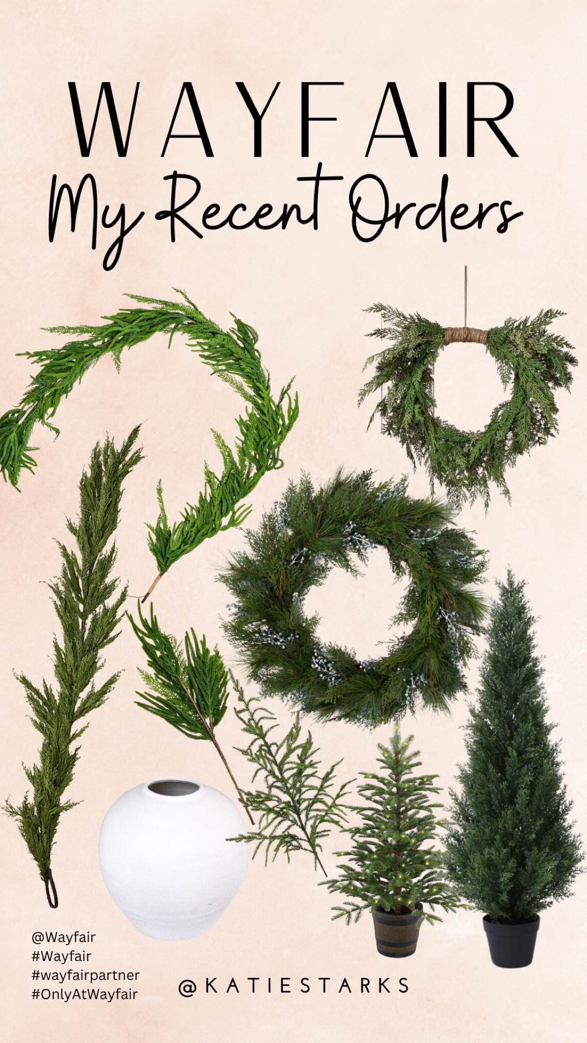 The best greenery from @wayfair
#wayfair
#Ad
#WayfairPartner
#OnlyAtWayfair 
#PaidLink

#LTKHome #LTKHoliday #LTKSeasonal