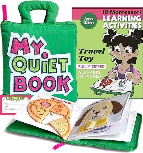 My Quiet Book - Airplane Must Haves for Toddlers, Quiet Books for Toddlers 1-3, Montessori Busy B... | Amazon (US)