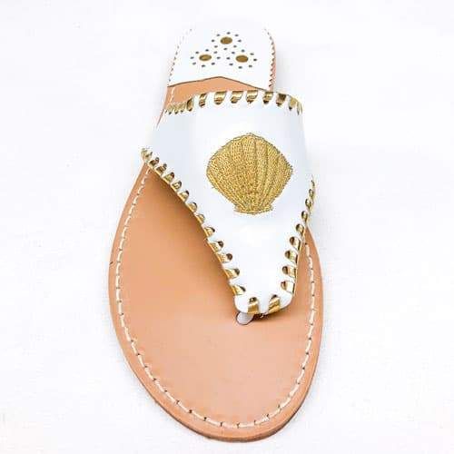 Embroidered Shell | Palm Beach Sandals