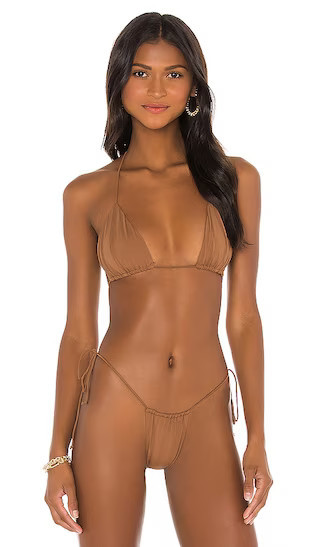 Bixi Bikini Top | Brown Bikini Tan Bikini Tan Bathing Suit Tan Swimsuit Revolve Vacation | Revolve Clothing (Global)