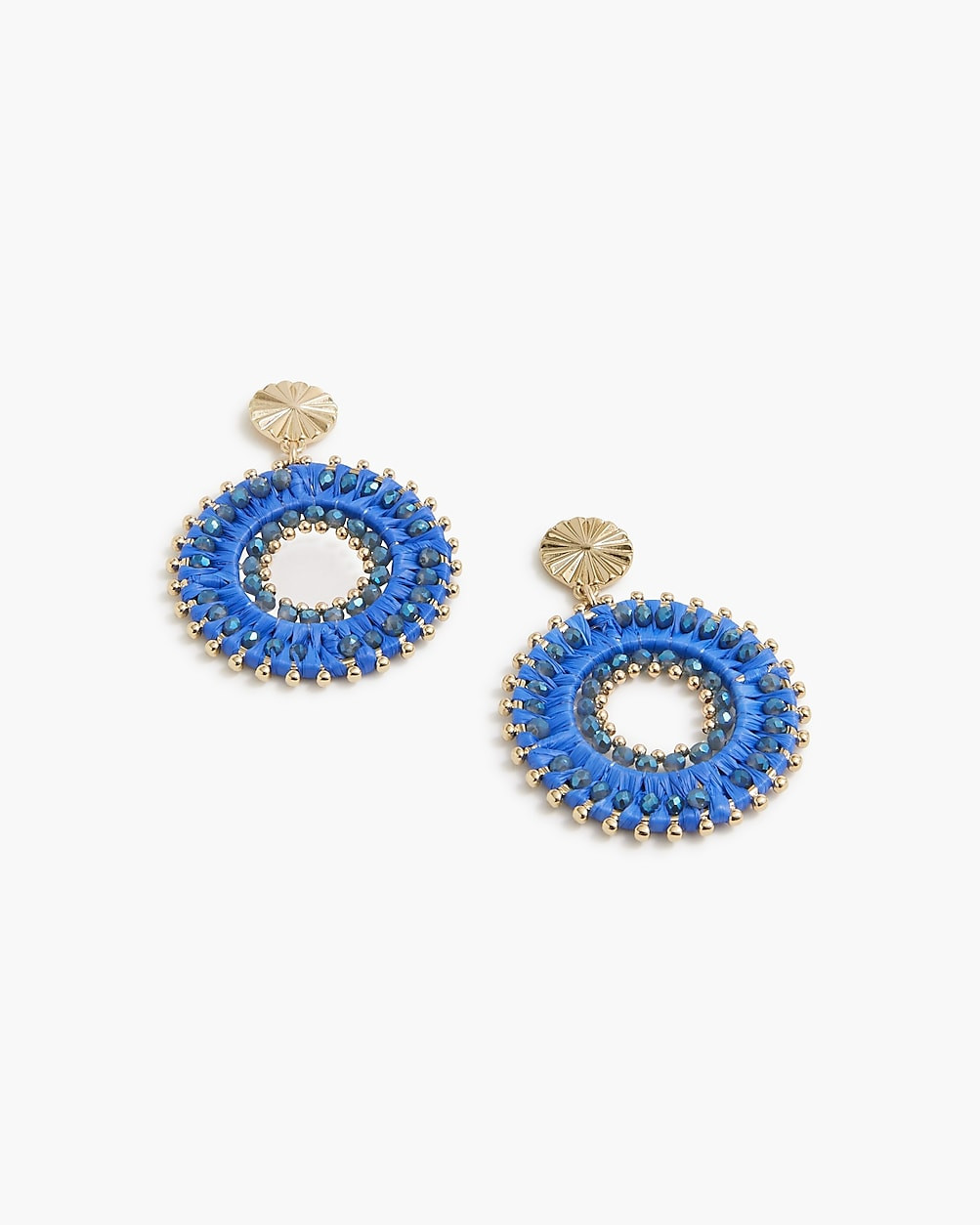 Beaded circle earrings | J.Crew Factory