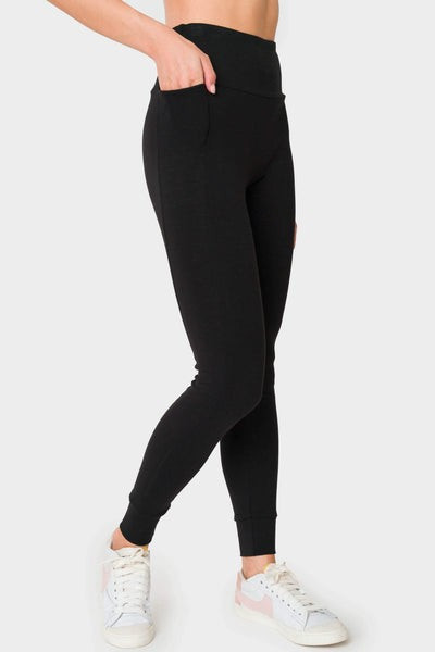 High Waist Essential Soft Ponte Jogger Legging | Gibson