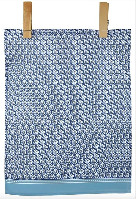 LoveVivid 100% Cotton Printed Kitchen Dish Towel, 21" x 28", Indian Block Print Boho Style | Amazon (US)