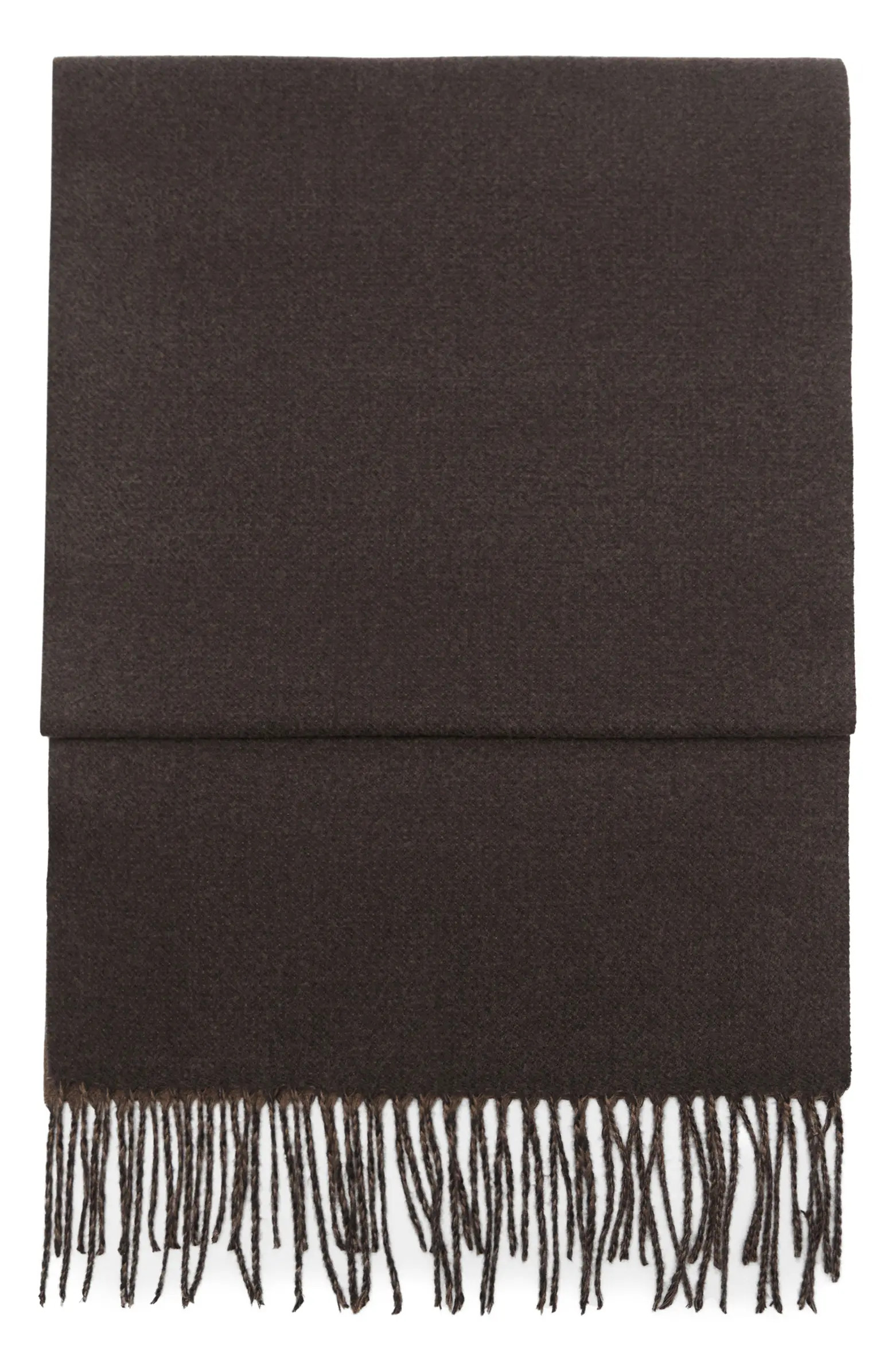 Reversible Two-Tone Fringe Scarf | Nordstrom