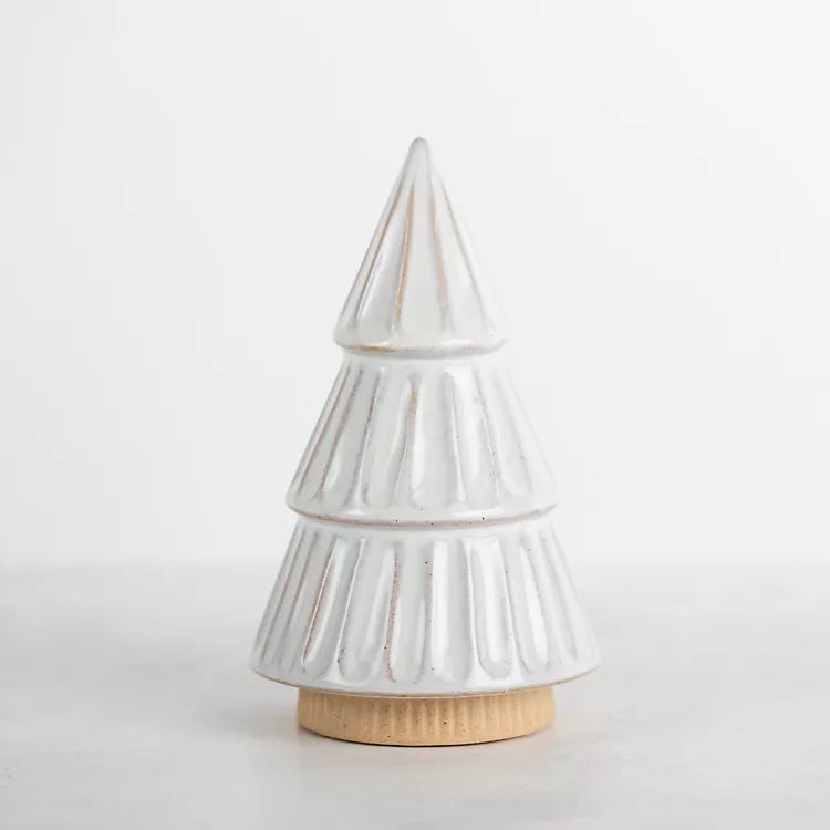 Whitewash Tiered Tabletop Christmas Tree, 8 in. | Kirkland's Home