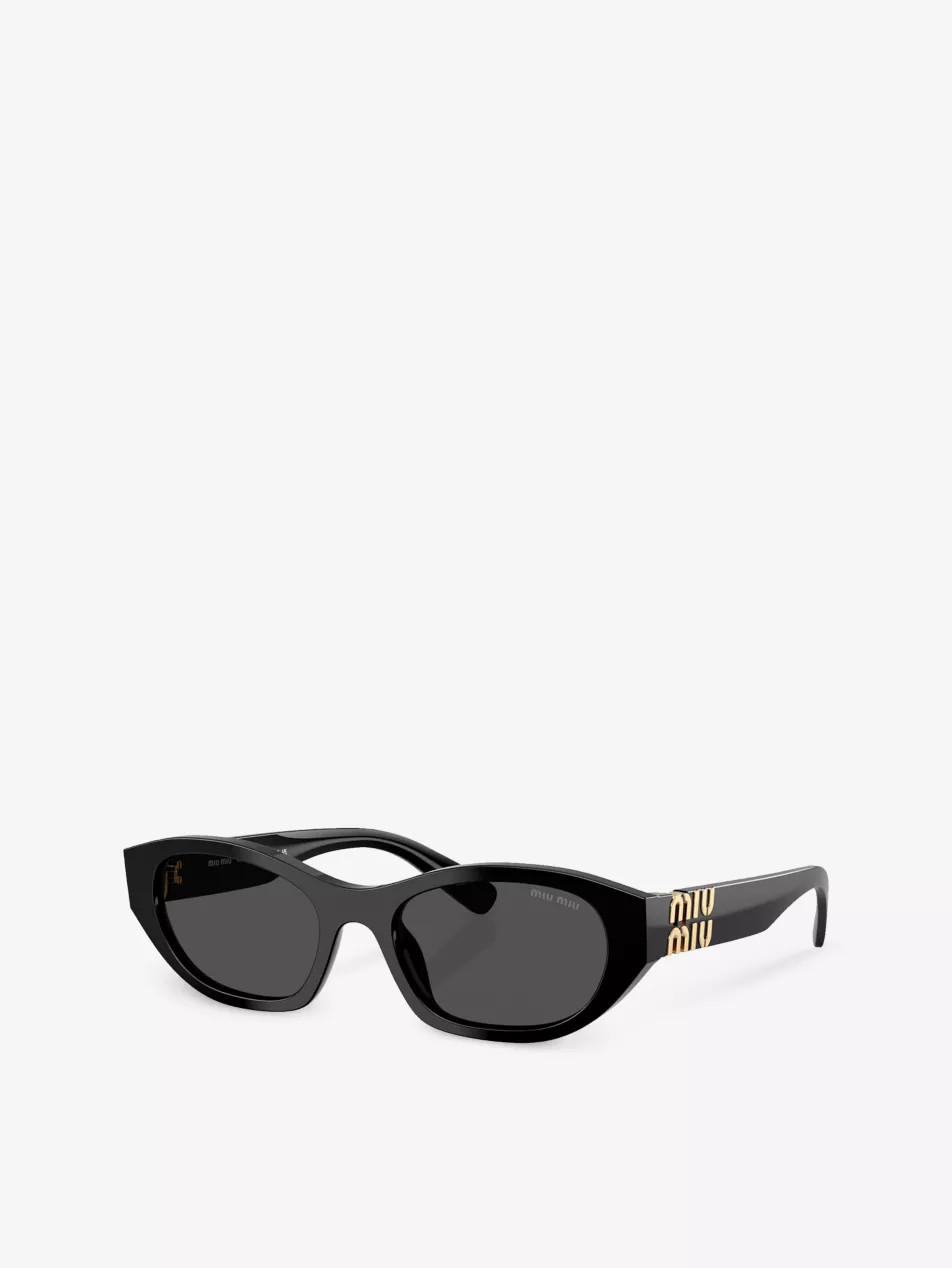 MU A03S branded acetate sunglasses | Selfridges