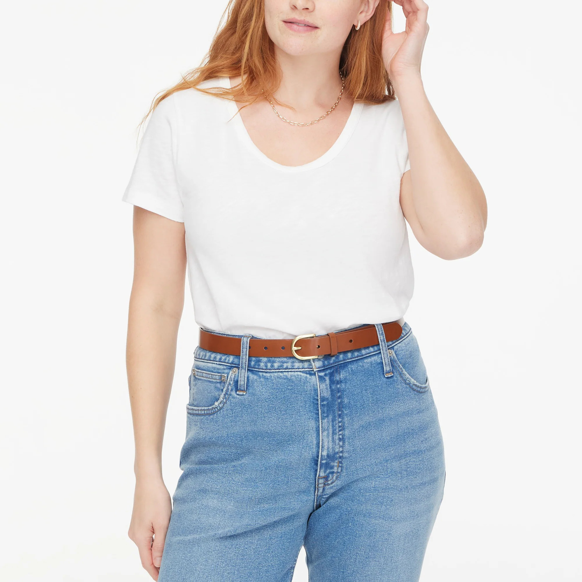 Short-sleeve scoopneck girlfriend tee | J.Crew Factory