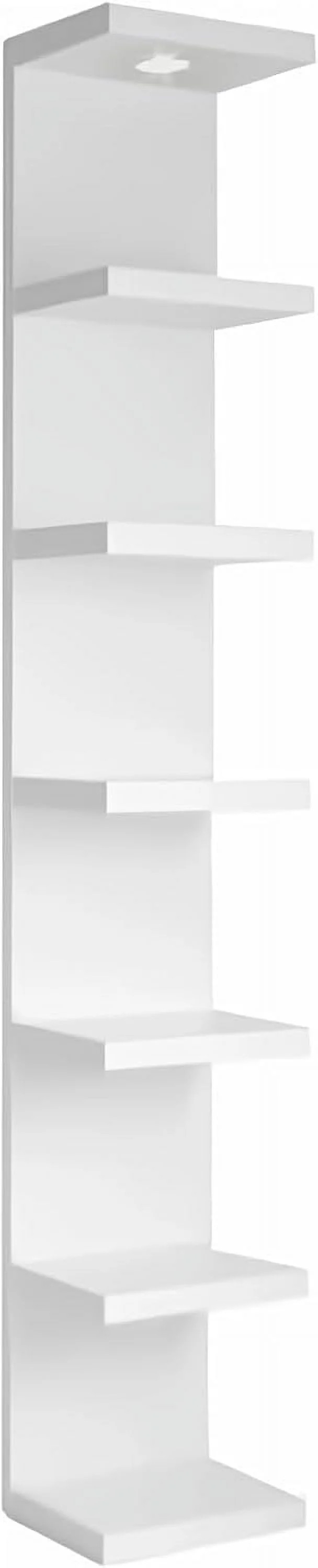 Versatile 7 Tier Wall Shelf Unit,White Lack Wall Shelf,Display Floating Shelf with LED Remote Con... | Walmart (US)