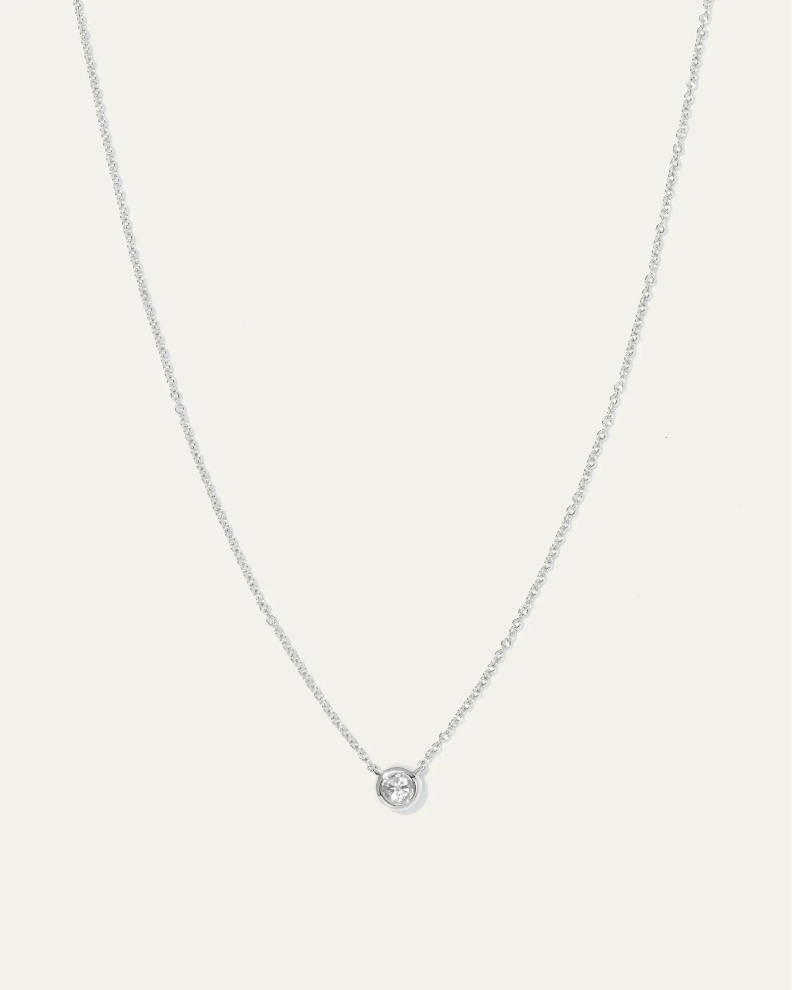 14K Gold Diamond Bezel Necklace | Quince | Quince