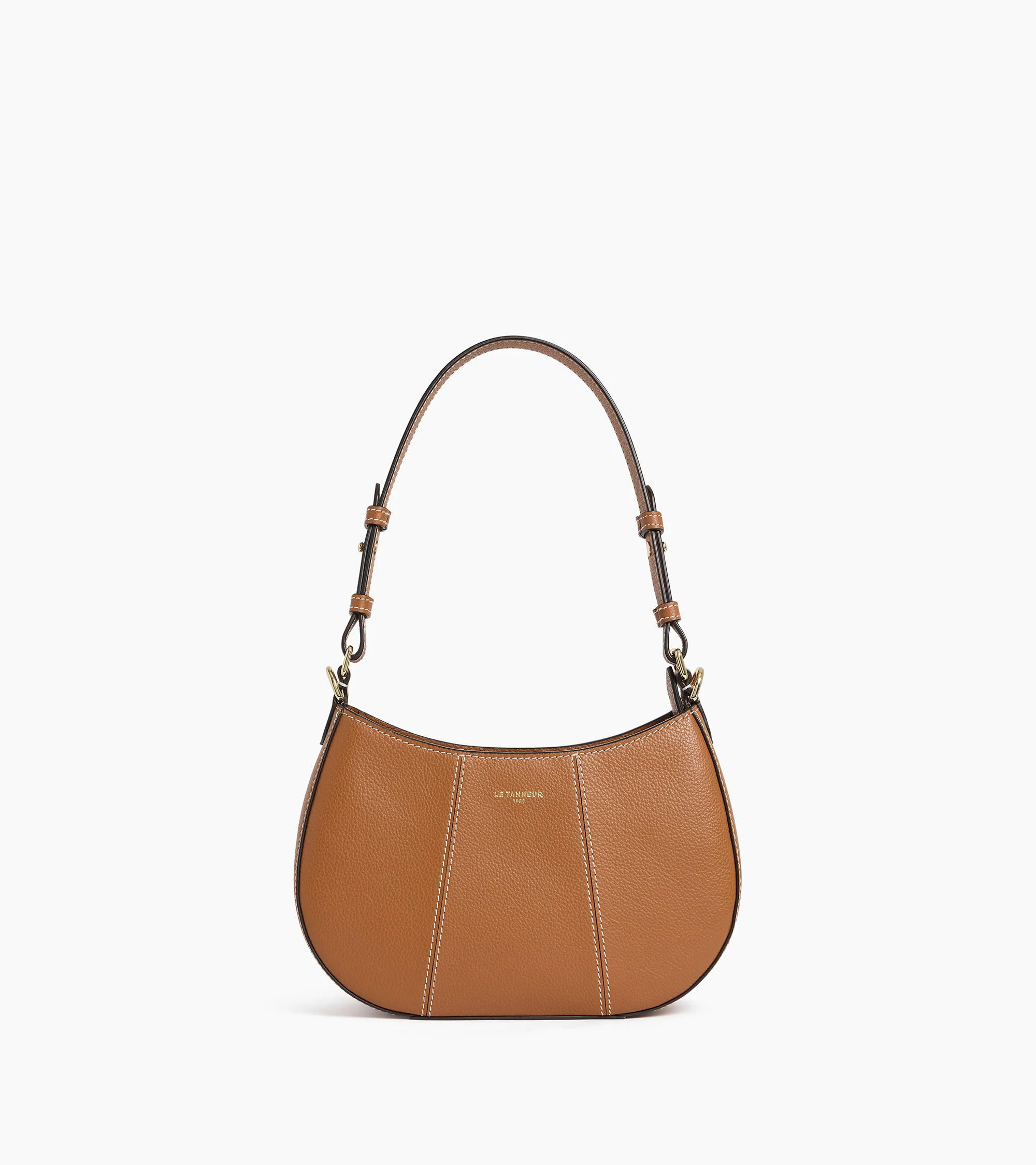 Juliette small half-moon bag in grained leather | Le Tanneur
