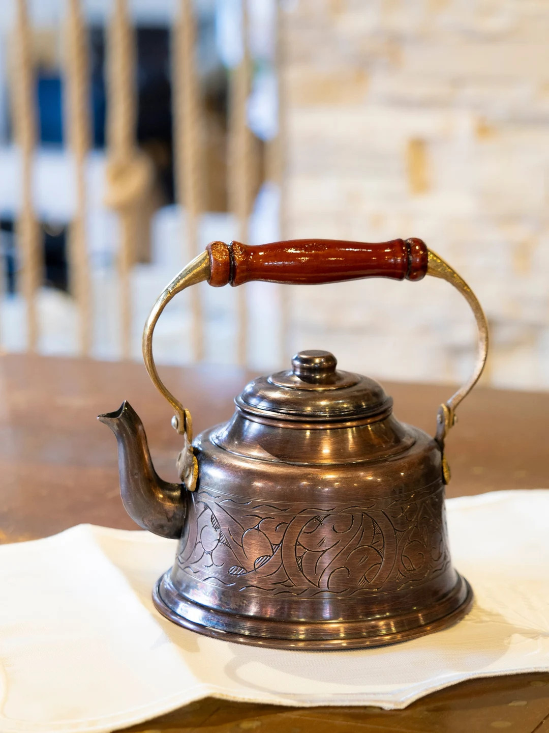 Engraved Copper Kettle, Handmade Copper Tea Pot, Stovetop Tea Pot, Vintage Style Copper Tea Kettl... | Etsy (US)