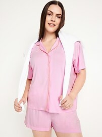 Knit Jersey Pajama Short Set | Old Navy (US)