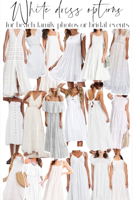 White dresses for Summer! 🤍☀️🤍

White maxi dress, summer white dress, summer dresses, beach dresses, bridal event dresses 

#LTKSaleAlert #LTKFindsUnder100 #LTKFindsUnder50