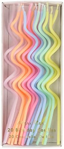 Meri Meri Swirly Tall Cake Candles (Pack of 20) | Amazon (US)