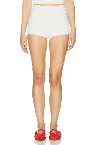 Helsa Elvira Shorts in Cream | FWRD 