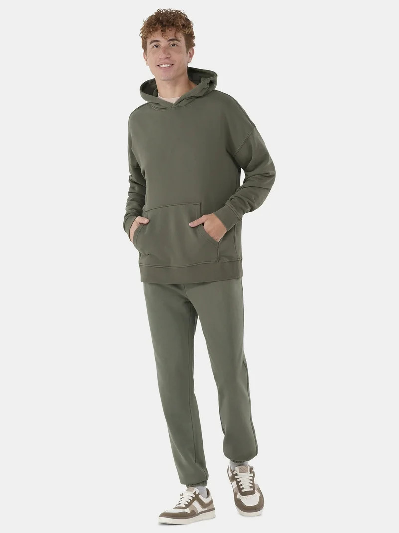 No Boundaries All Gender Oversized Fleece Hoodie Sweatshirt, 1 or 2-Pack, Men's | Walmart (US)