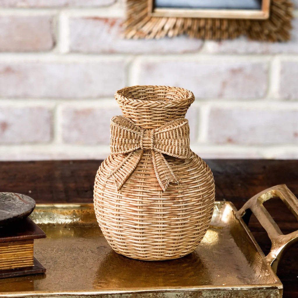 Bow Weave Vase - 6 | River Chic Designs