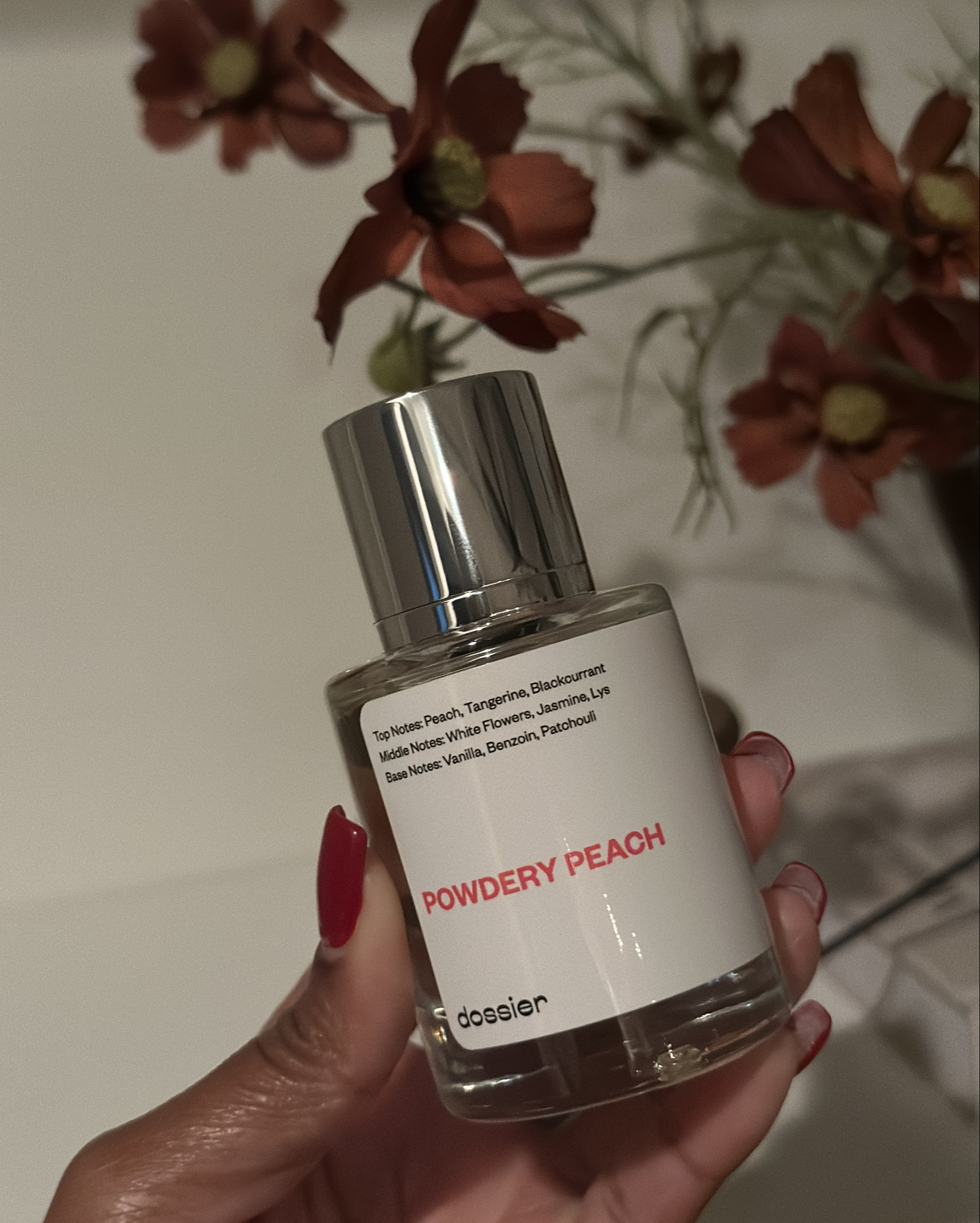 Soft, feminine, and effortless — Powdery Peach by Dossier smells like a clean, cozy blend of jasmine, peach, and vanilla. It gives that same warm, high-end feel as the designer scents I love, but for a fraction of the price.

I’ve been reaching for this one daily because it’s elegant without being overpowering — perfect for brunch, errands, or date night.
✨ Notes: Peach, Jasmine, Vanilla, and Sandalwood
💐 Dupe for: Tom Ford Peach-inspired fragrance

If you love soft, creamy florals with a touch of fruitiness, this one’s for you.

dossier perfume, powdery peach dossier, tom ford perfume dupe, feminine fragrance, soft floral scent, affordable luxury perfume, long-lasting scent, peach fragrance

#LTKBeauty #LTKHoliday #LTKGiftGuide