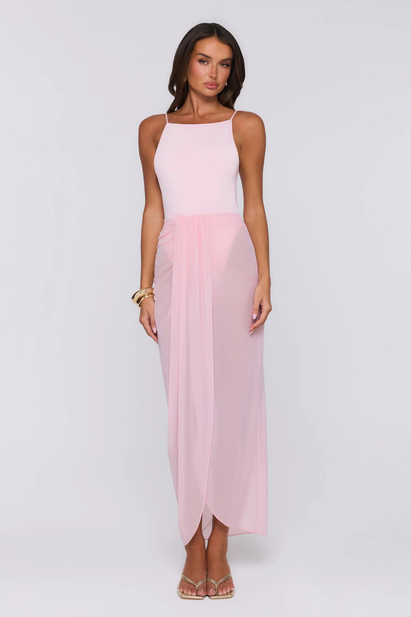 Sea Foam Dreams Maxi Dress Pink | Hello Molly (US)