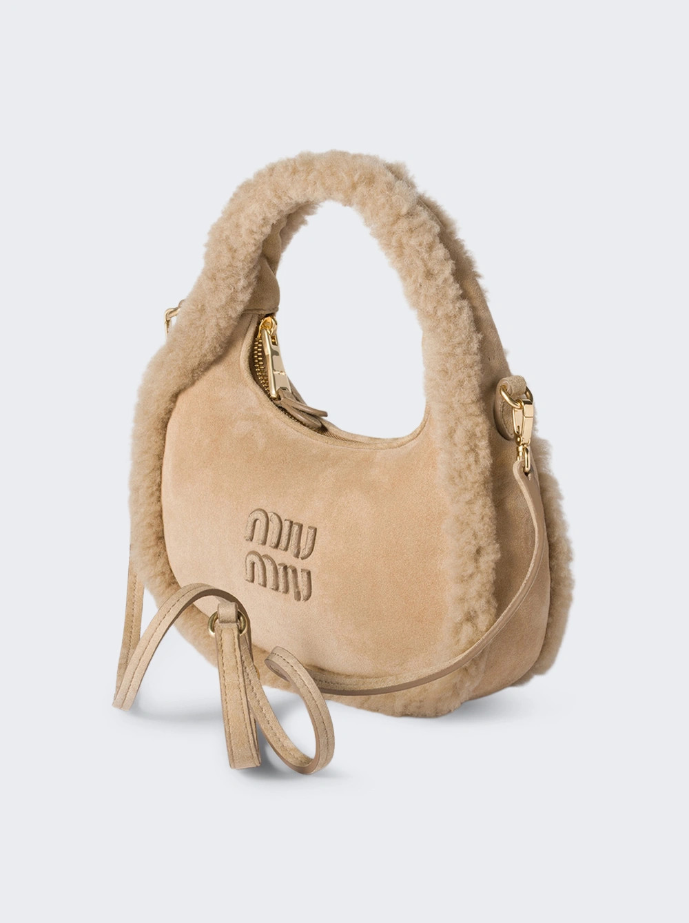 Wander Shearling Bag Sand Beige | The Webster