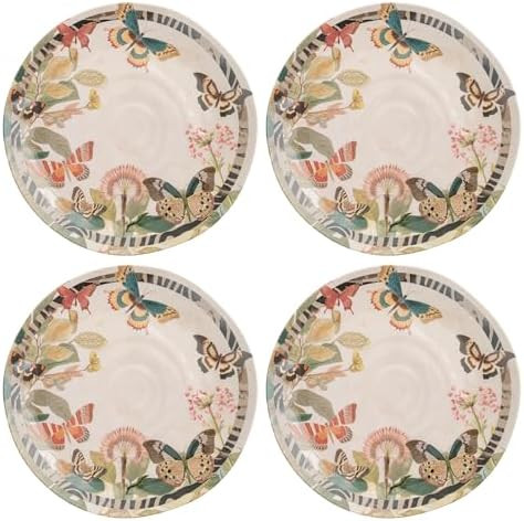 Karma, 8.75 inches Melamine Salad Plates Set of 4, Reusable Dishwasher Safe Plates for Outdoor an... | Amazon (US)