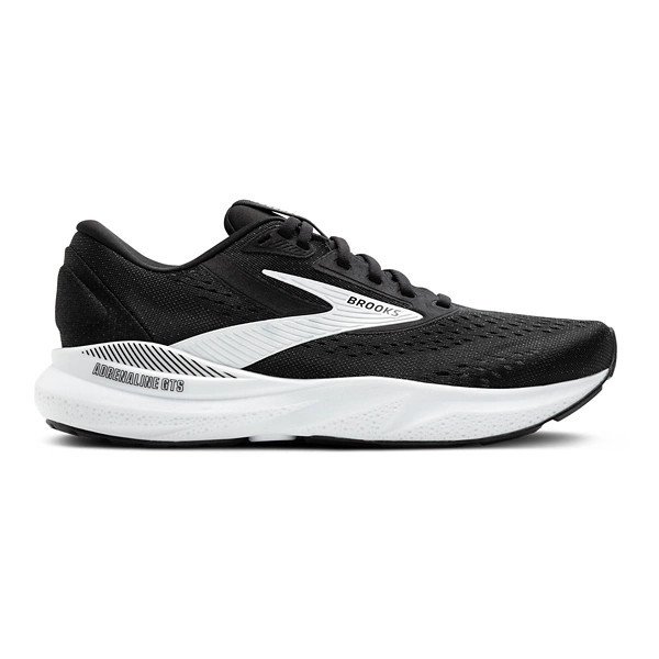 Women's Brooks Adrenaline GTS 24 Running Shoes 7.5 Wide Black/White | Scheels