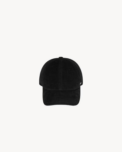 corduroy baseball cap in cotton | Saint Laurent Inc. (Global)