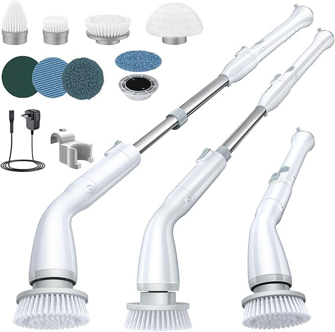 LABIGO Electric Spin Scrubber, Cordless Cleaning Brush Scrubber with 7 Replaceable Brush Heads an... | Amazon (US)