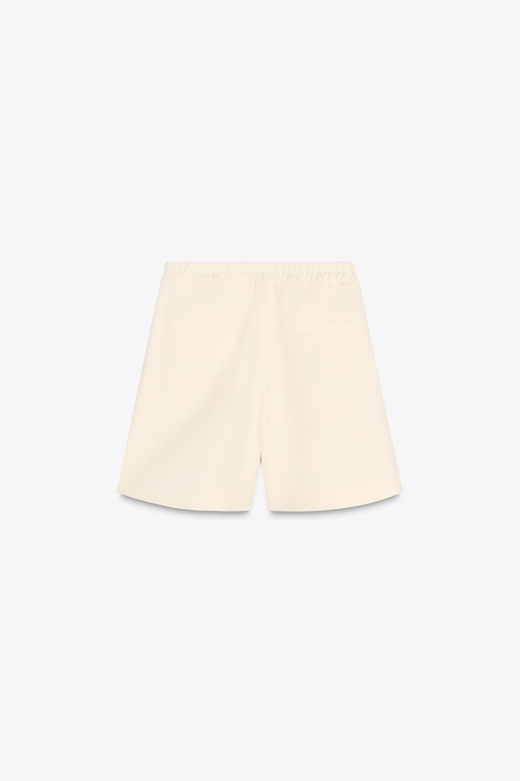 ZW COLLECTION FLOWING BERMUDA SHORTS | Zara US