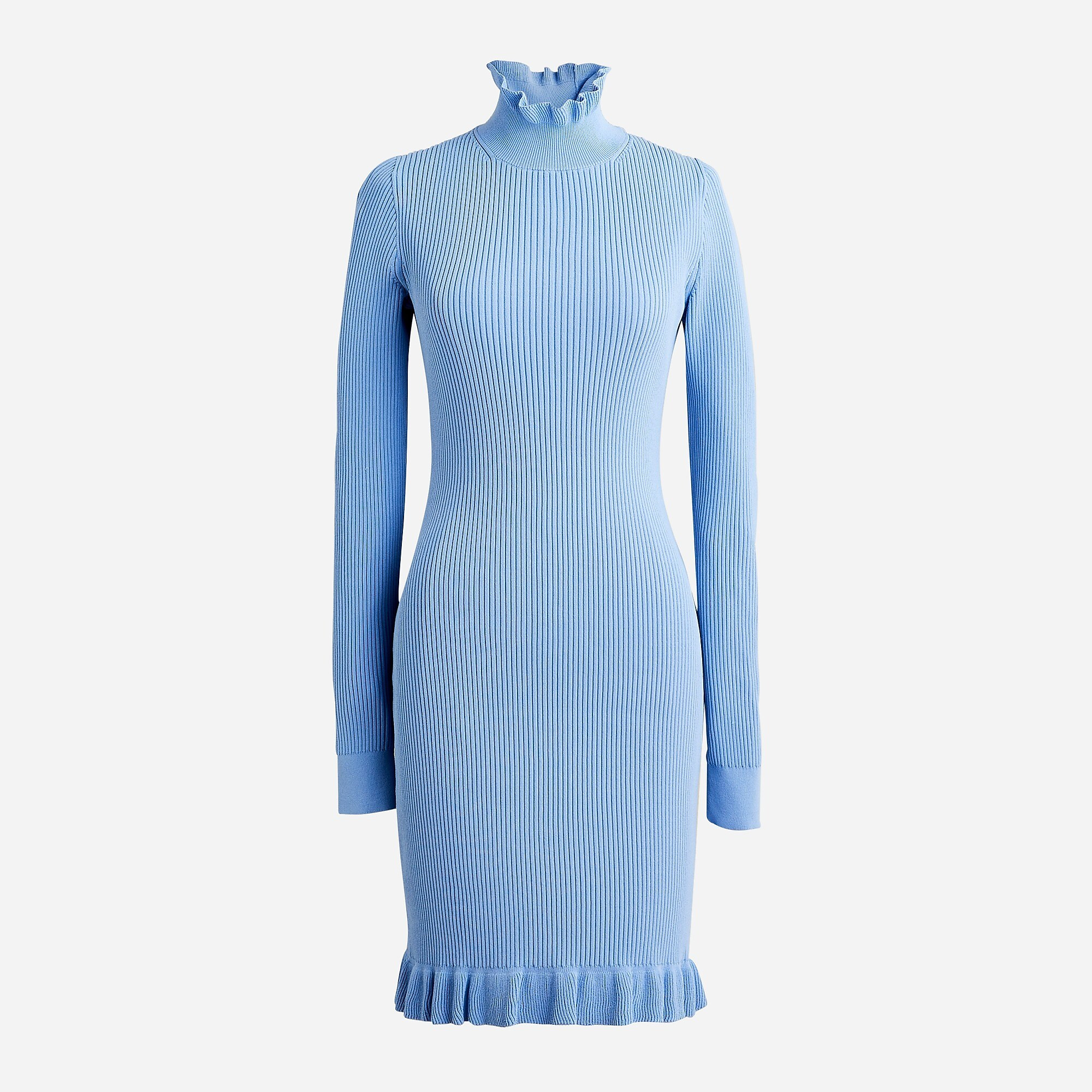 Supersculpt ruffleneck mini sweater-dress | J. Crew US