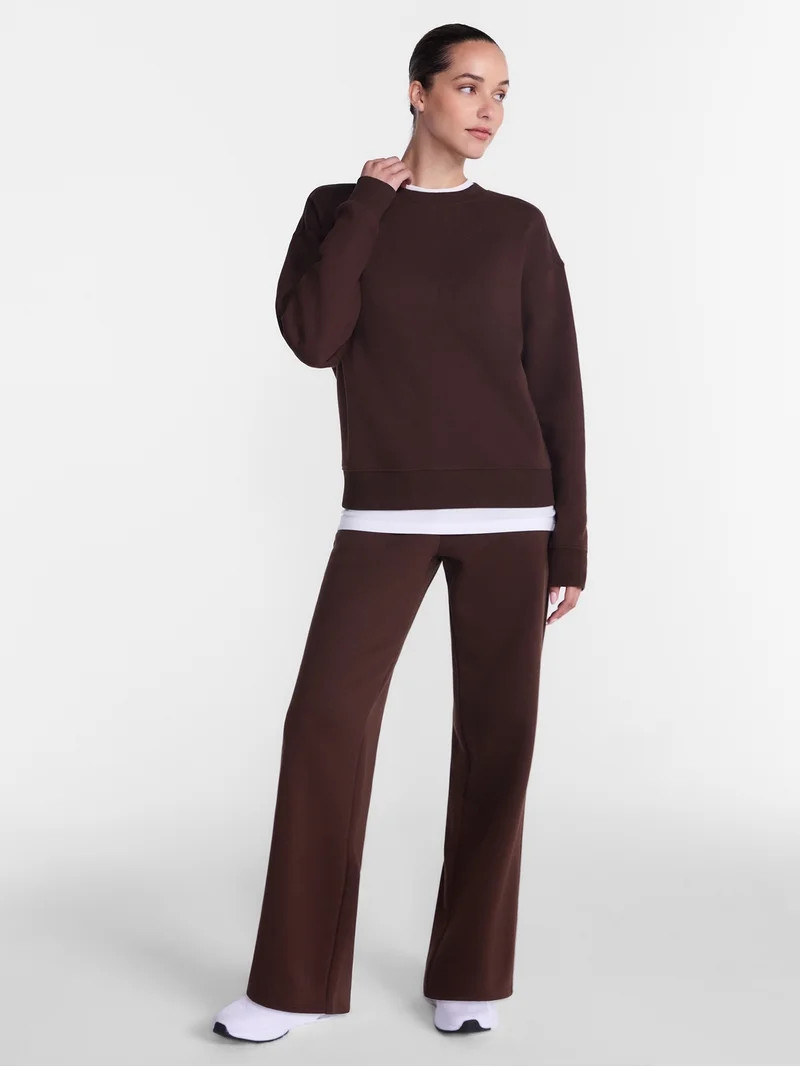 Athletic Works Women's and Women's Plus Fleece Pants with Pockets, 30" Inseam, Sizes XS-4X | Walmart (US)