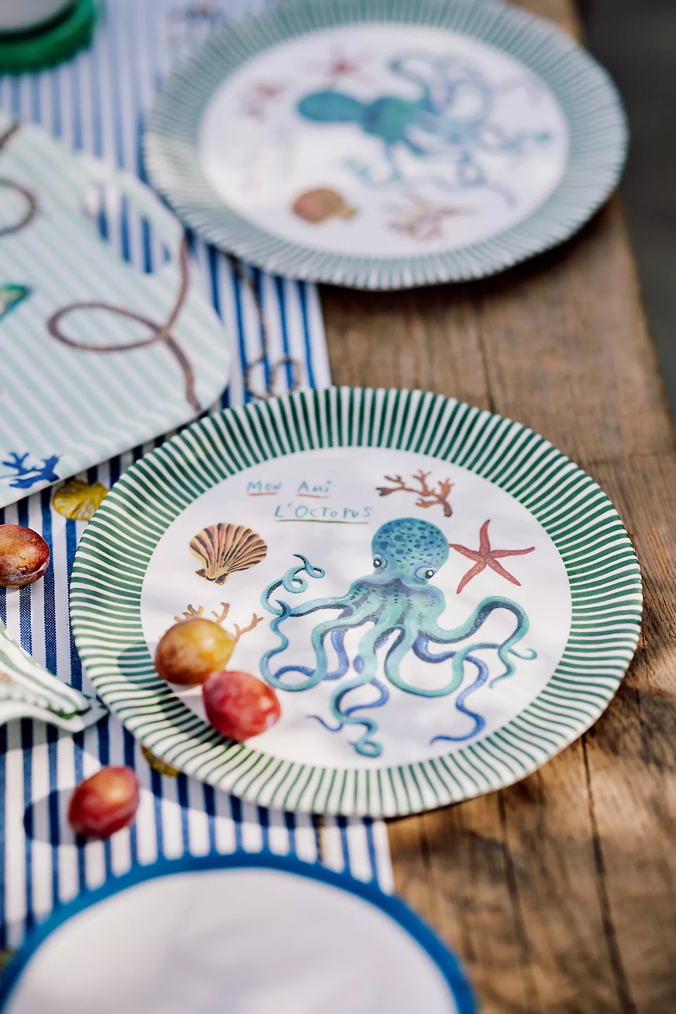 Nathalie Lete By the Sea Melamine Dinner Plate | Anthropologie (US)