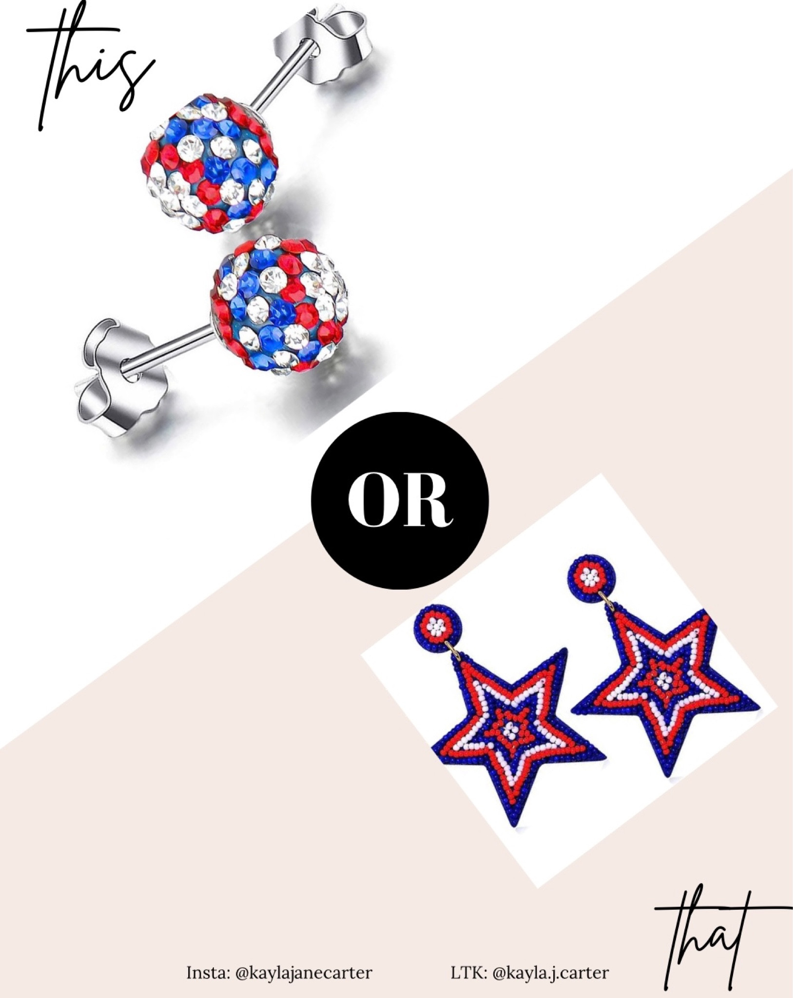 4th of July. July 4th. Patriotic looks. Patriotic. Kayla Carter. This or That.

#LTKstyletip #LTKFind #LTKSeasonal