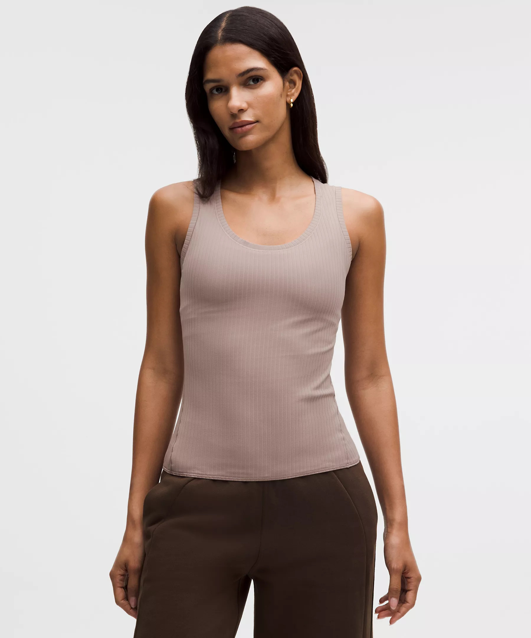 Wundermost Ultra-Soft Ribbed Nulu Scoop-Neck Tank Top | Lululemon (US)