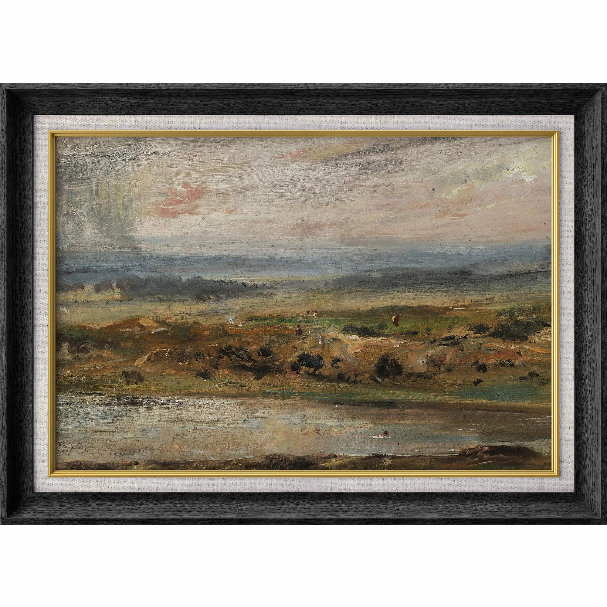 " IDEA4WALL Premium Framed Wall Art Rustic Countryside Village Nature Wilderness Illustrations Fi... | Wayfair North America