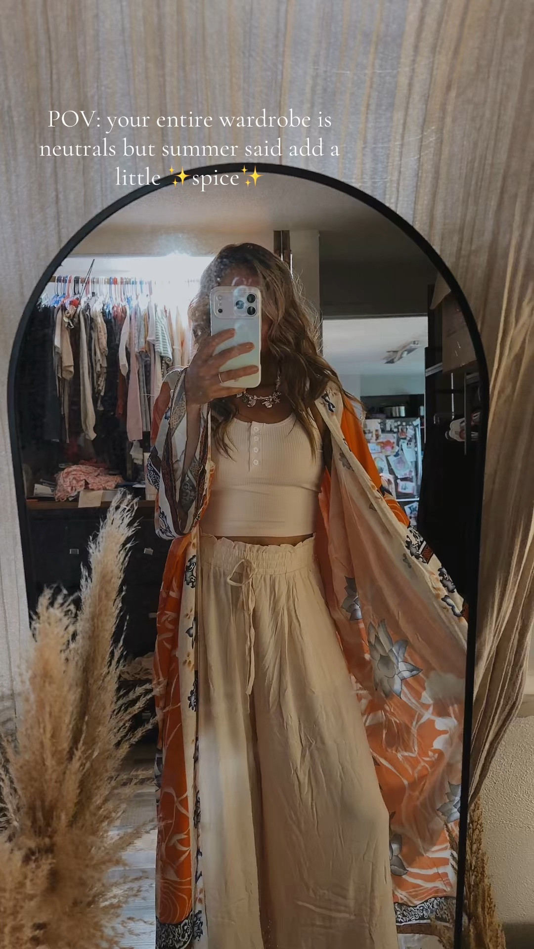 summer outfits

The perfect “neutral with a pop of summer color” outfit 🌞✨

Flowy comfy pants, a simple fitted tank, and the statement kimono that pulls it all together 🤌🏼 everything linked on my LTK 🫶🏼

#summeroutfit #bohovibes #ootd #coastalboho #neutralstyle