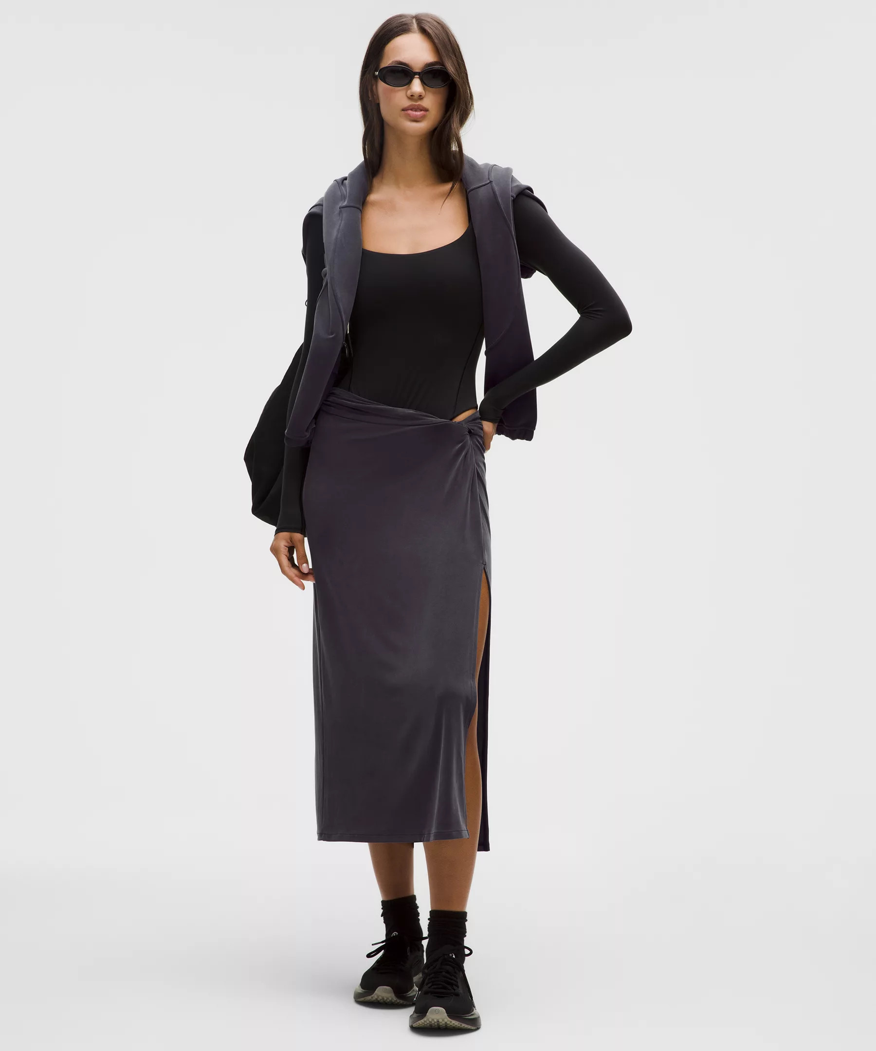 Drapey Softstreme Midi Skirt | lululemon (CA)