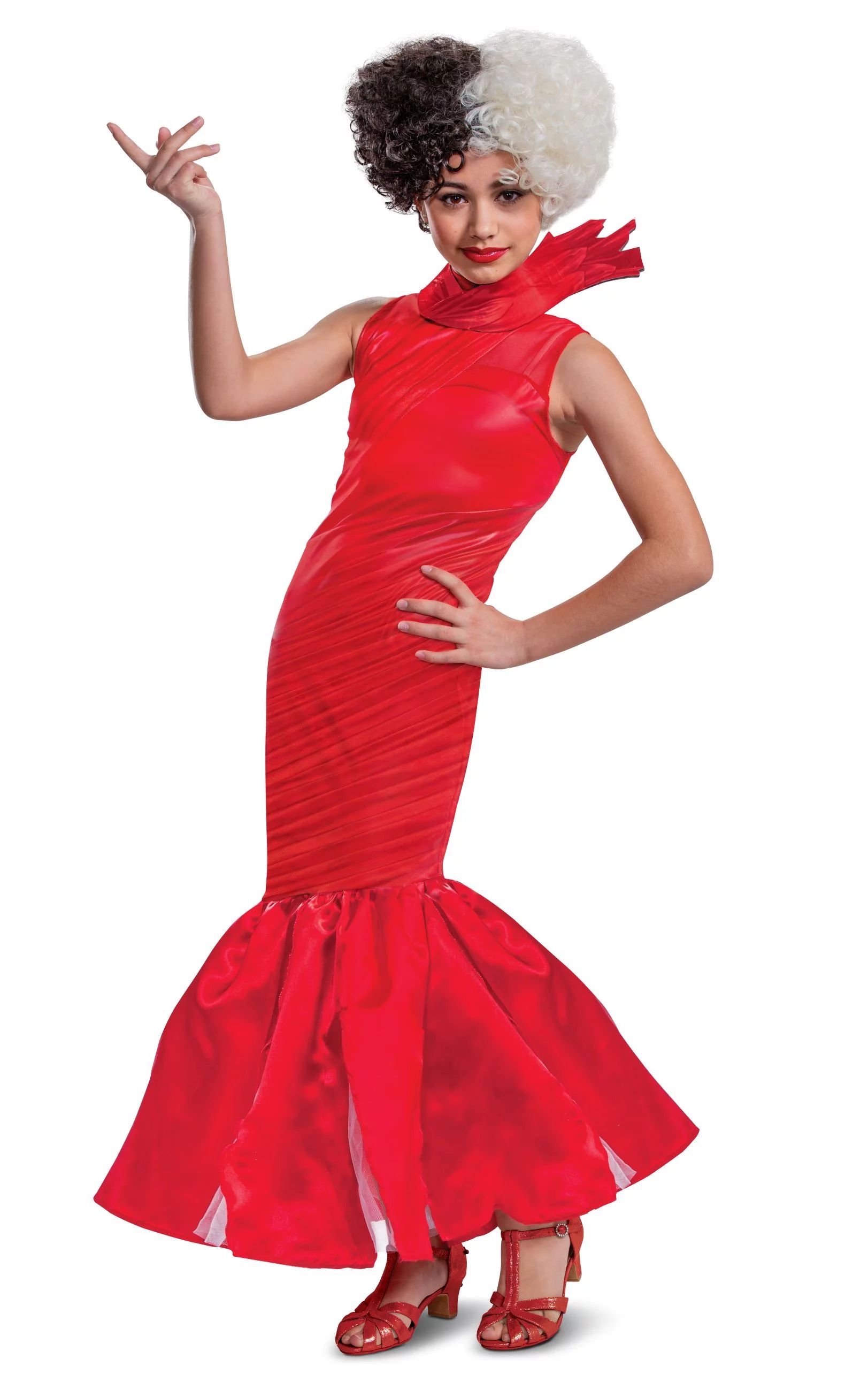 Disguise Cruella Live Action Red Dress Tween Deluxe Child Costume - Walmart.com | Walmart (US)