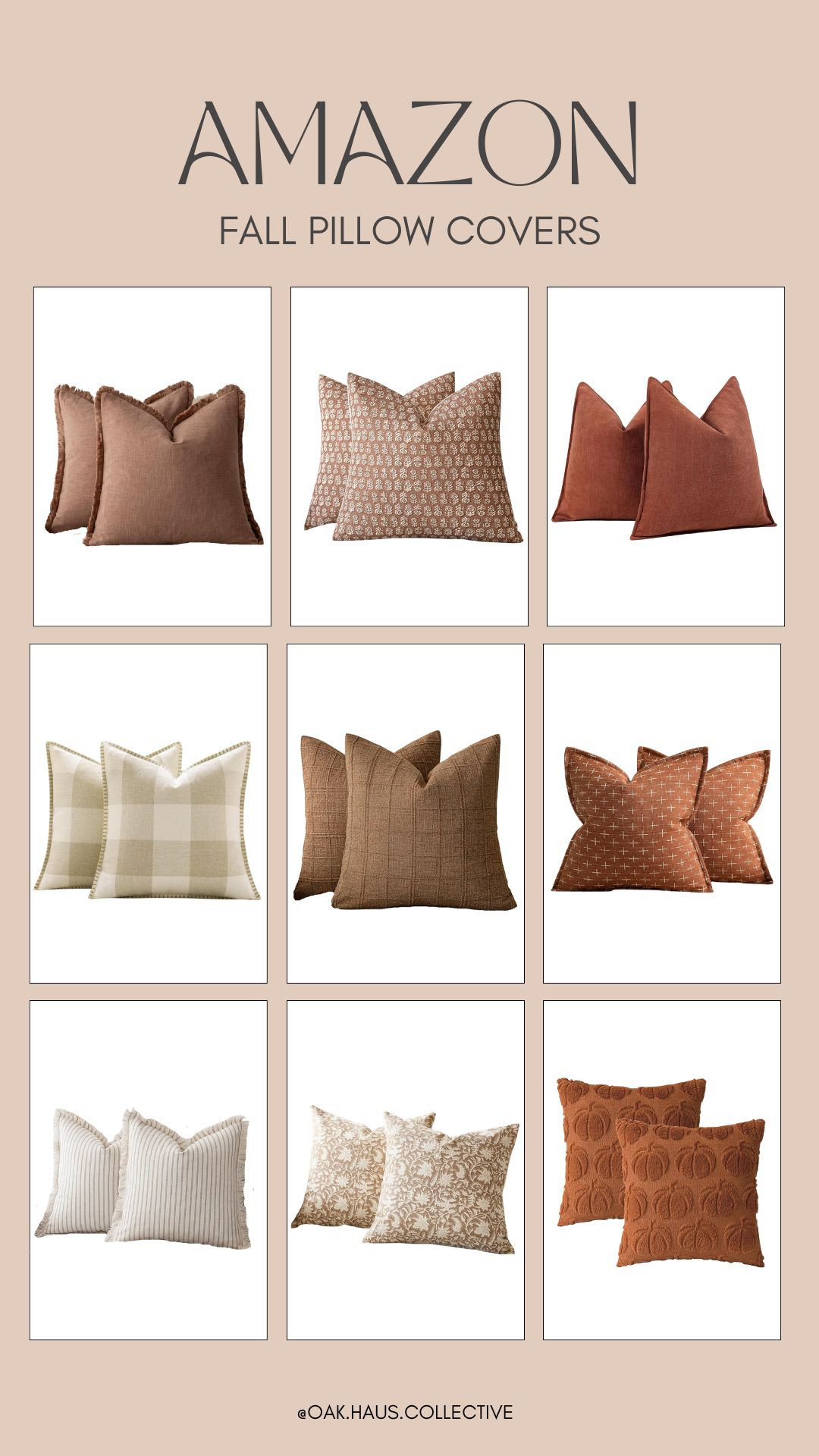 Amazon Fall Pillow Covers #amazon #amazonhome #fall #falldecor #throwpillows 

 #LTKSeasonal #LTKHome #LTKFindsUnder50