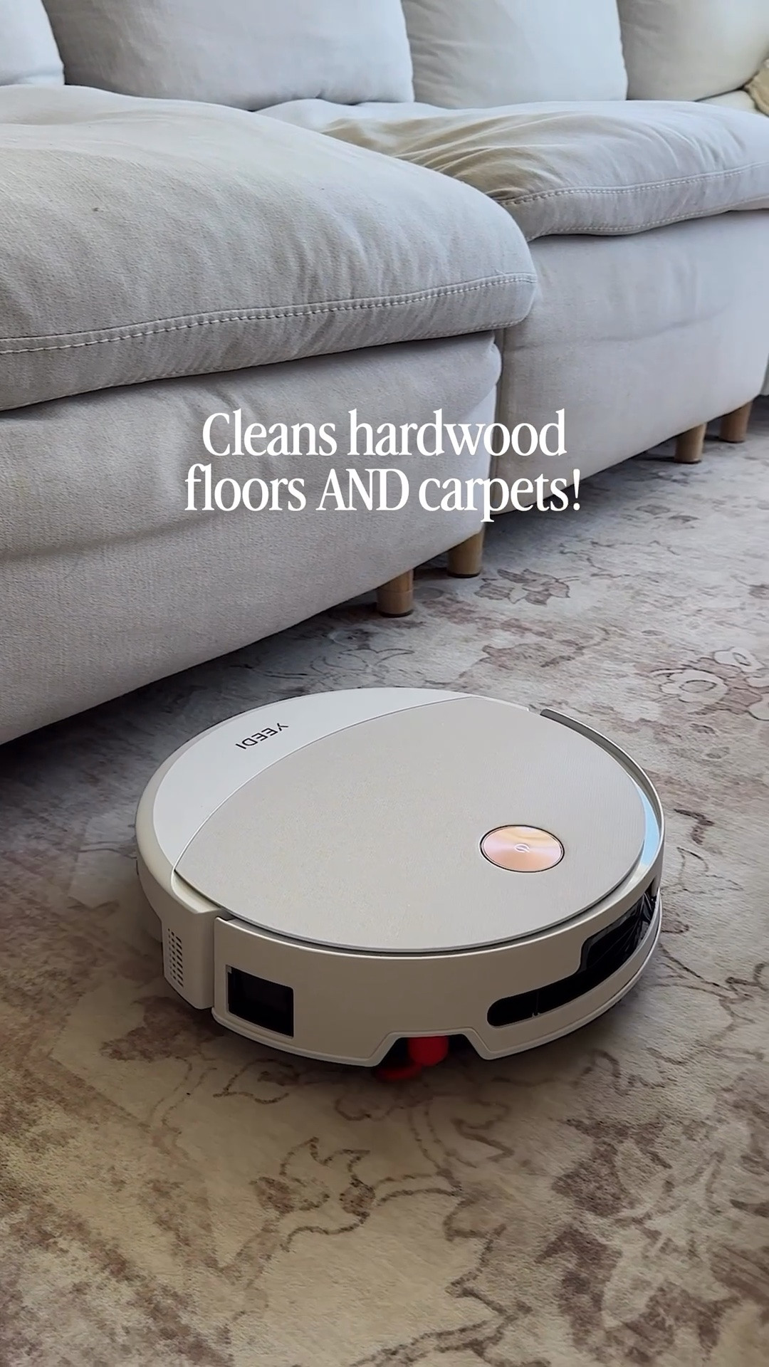 I’ve been loving my Yeedi M16 Infinity that vacuums and mops at the same time! It cleans up crumbs, pet hair, kids spills, and everyday messes so I don’t have to! I love that it empties itself, washes and dries the mop, avoids obstacles, and even knows when to lift the mop around rugs!

Currently at its LOWEST price ever, only $449.99! Save $350 instantly! Promotion is valid June 23-26, make sure to grab one before it ends! ALSO there is a FREE Buddy Kit included with your purchase, and use code SOLUTIONM16 to receive 2 free bottles of cleaning solution with your order!

#LTKHome #LTKSaleAlert