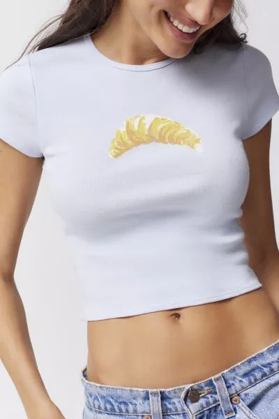 UO Croissant Perfect Baby Tee | Urban Outfitters (US and RoW)