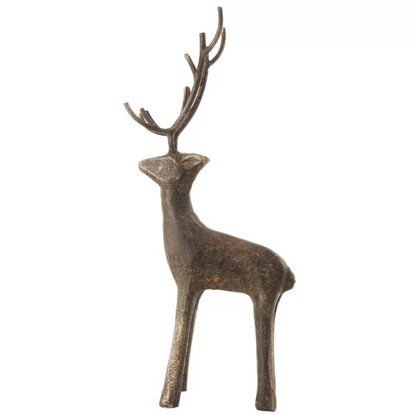 Cast Iron Standing Deer Figurine | Wayfair North America