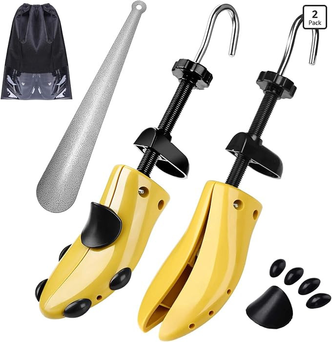 Pair of Professional 2-Way Premium Shoe Stretcher Tough Plastic Shoe Trees, Adjustable Length & W... | Amazon (US)