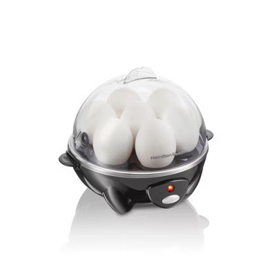Hamilton Beach Rapid 7-Egg Cooker - Black: Electric Egg Boiler, Poacher & Steamer, 300W, Hand Wash, 1-Year Warranty | Target