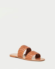 Jonah Timber Brown Woven Slide | Loeffler Randall