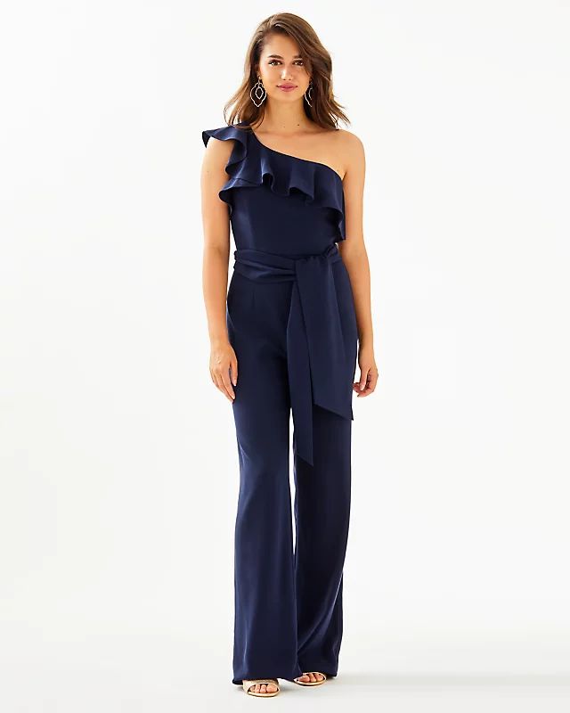 Lyra One-Shoulder Jumpsuit | Lilly Pulitzer